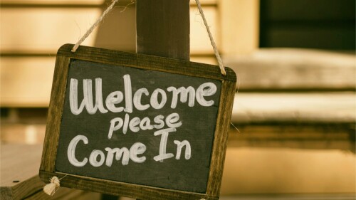 Welcome please come in
