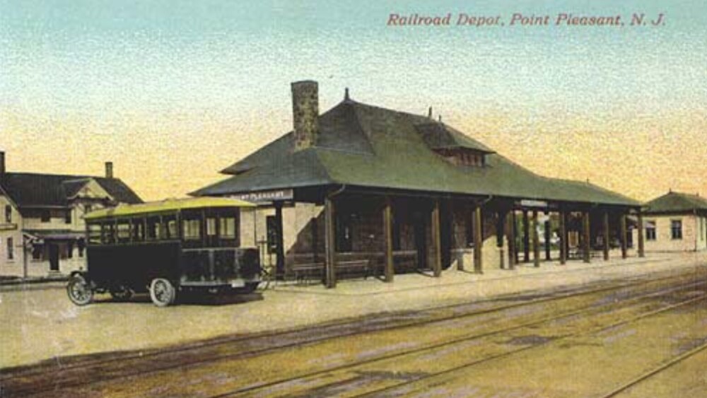 Point Pleasant Train Station in the 1800s