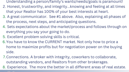 Top Qualities of an Awesome Realtor!